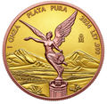 2024 Mexico Libertad – Yellow & Red Gold 1oz .999 Silver Coin – 500 Mintage