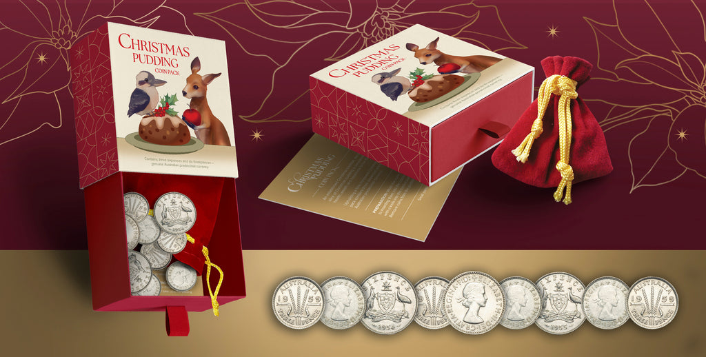 Christmas Pudding Pack – Genuine Australian Pre-Decimal Silver Coins