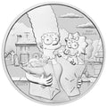 2021 Marge &amp; Maggie Simpson 1oz Silver Coin in Card