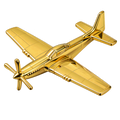 P-51 Mustang Shaped 1oz Copper Medal – WWII Fighter Aircraft Collectible