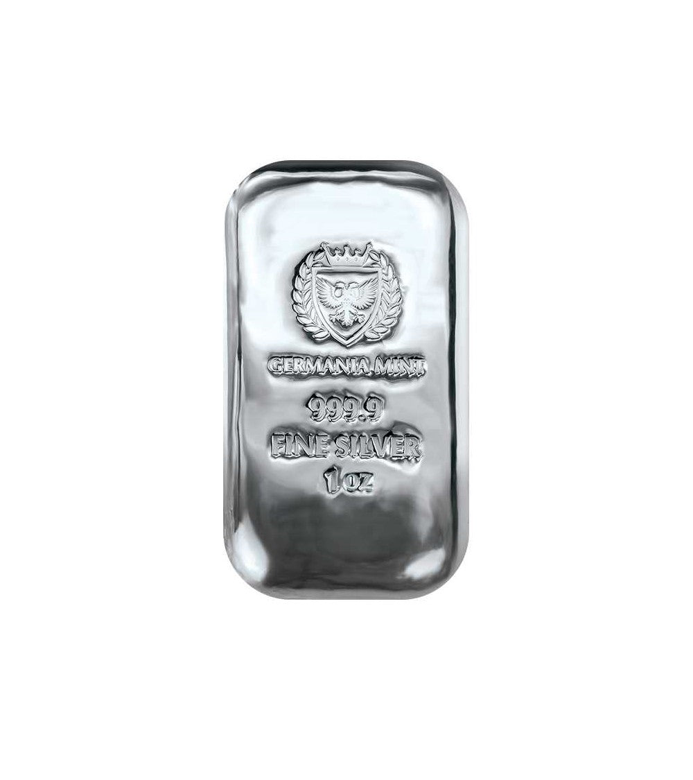 Germania Mint 1oz Silver Cast Bar – .9999 Fine Silver Bullion