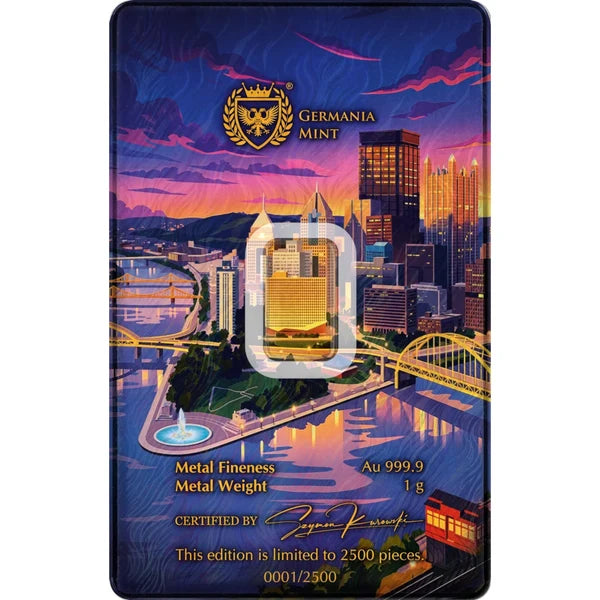 2026 Germania Mint ANA 1g .9999 Fine Gold Bullion Minted Bar Limited Mintage 2500