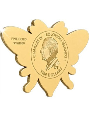 2026 Solomon Islands Honey Bee Shaped 1/1000 oz Gold Coin