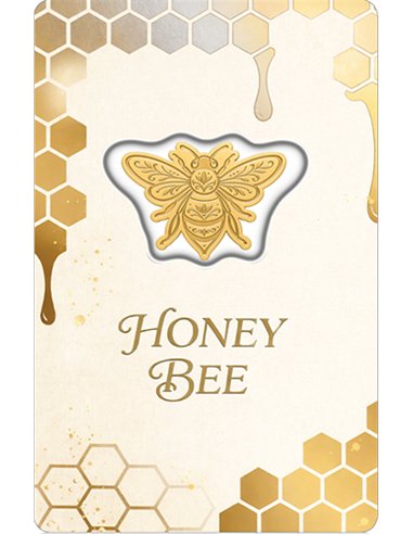 2026 Solomon Islands Honey Bee Shaped 1/1000 oz Gold Coin