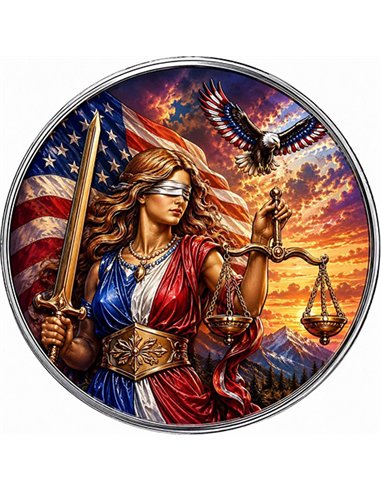 2026 Lady of justice 250 years of justice edition 1 oz silver coin