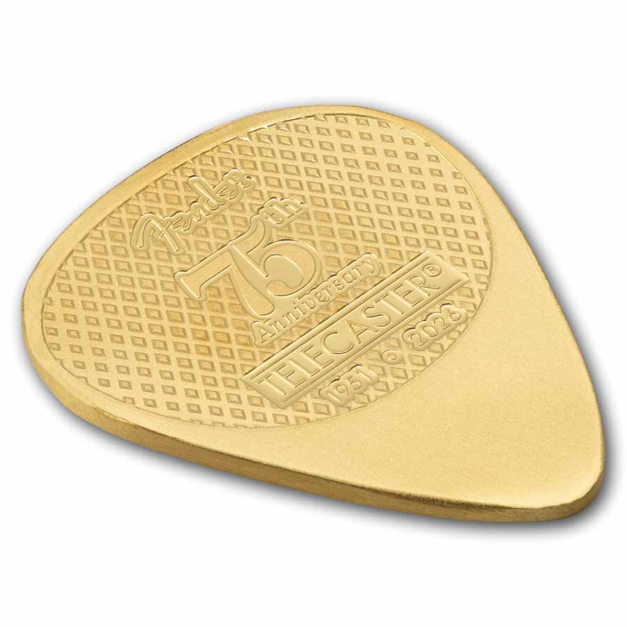 2026 PAMP Fender® Telecaster® 75th Anniversary Guitar Pick 5g Gold