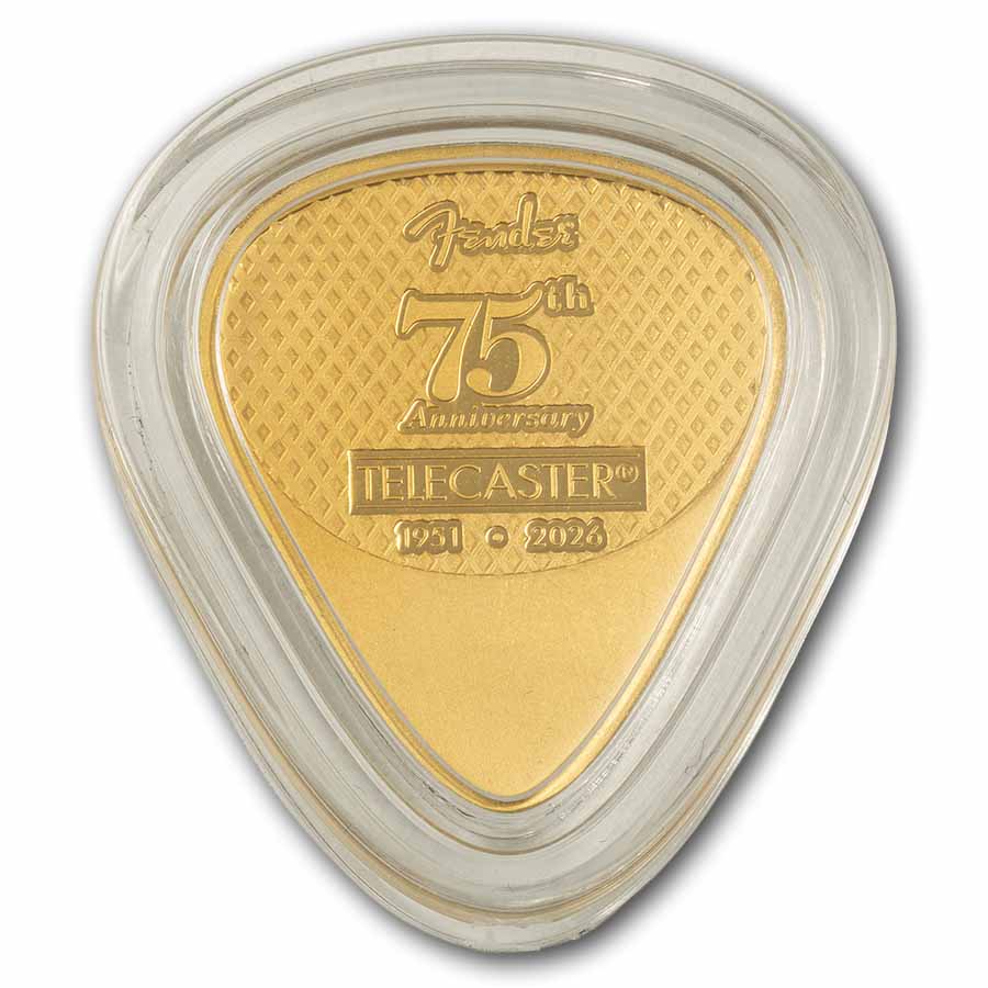2026 PAMP Fender® Telecaster® 75th Anniversary Guitar Pick 5g Gold
