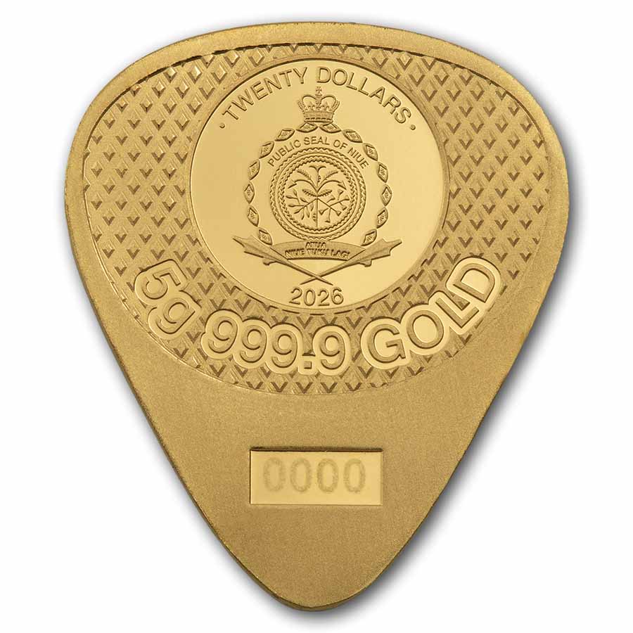 2026 PAMP Fender® Telecaster® 75th Anniversary Guitar Pick 5g Gold