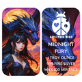 Midnight Fury – Hayleybug Mint 1 Troy oz .999 Fine Silver Art Bar