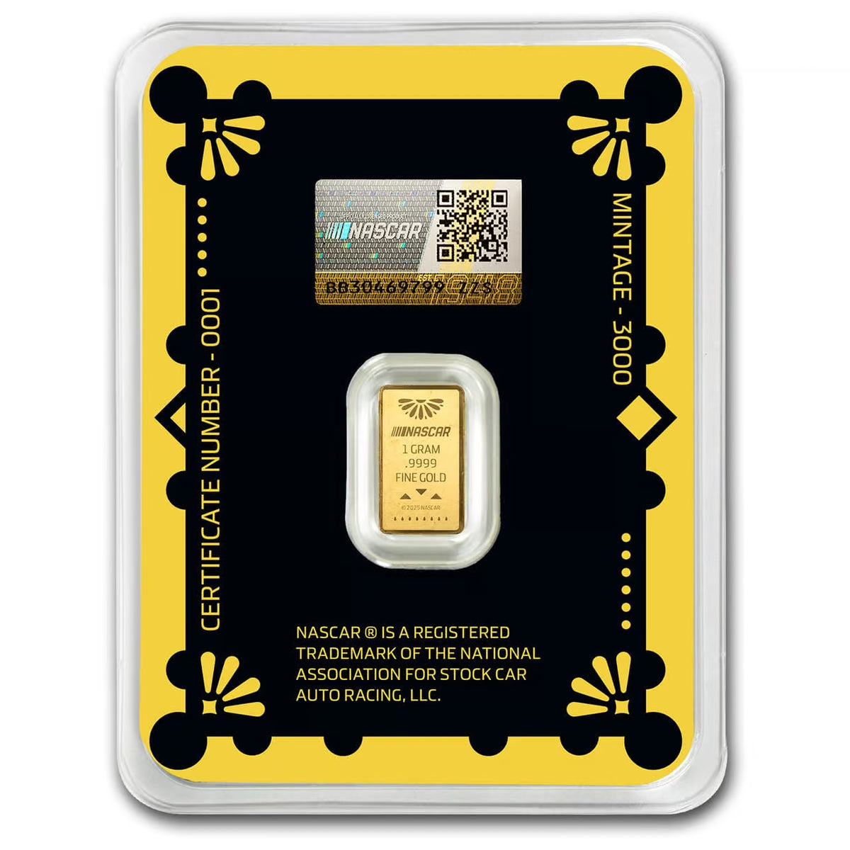 NASCAR International Cup: Mexico City 1g Gold Bar