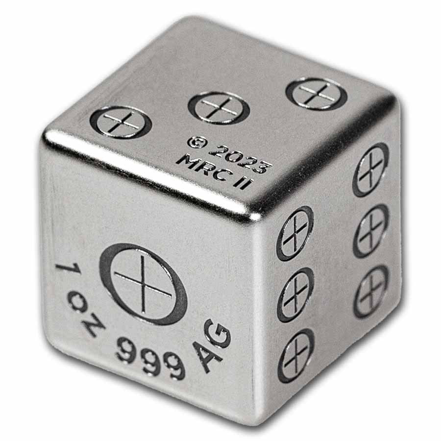 Ozark Dice Set – 2oz Silver with Presentation Box & Certificate of Authenticity (COA)