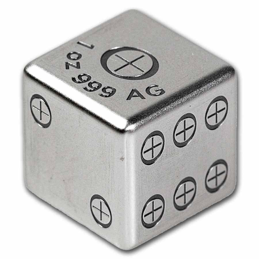 Ozark Dice Set – 2oz Silver with Presentation Box & Certificate of Authenticity (COA)