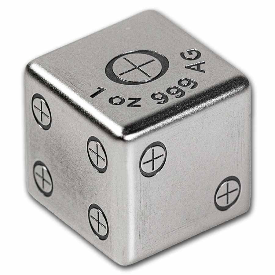 Ozark Dice Set – 2oz Silver with Presentation Box & Certificate of Authenticity (COA)
