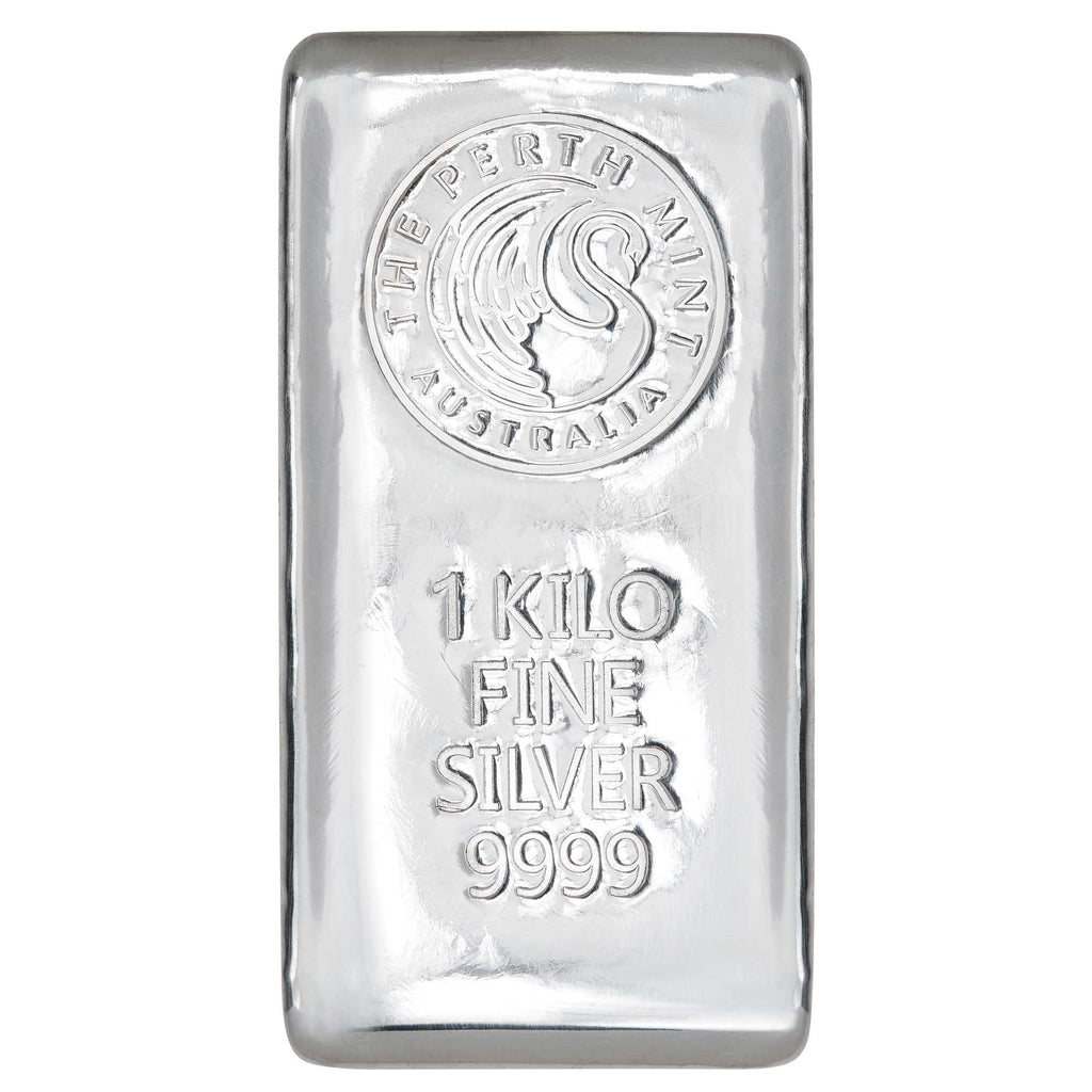 Perth Mint Silver Cast Bar 999.9 – 1 kg Pure Silver Bullion