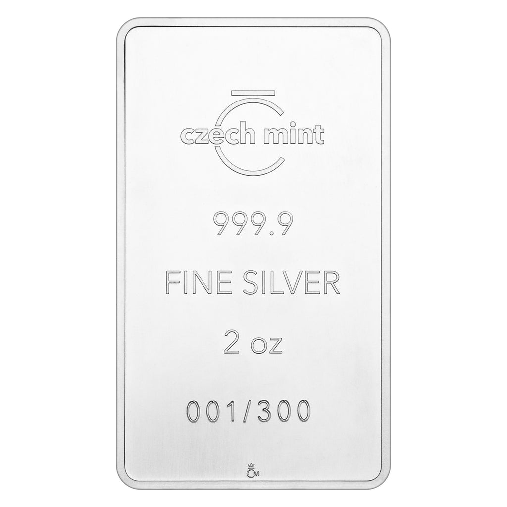 Czech Mint Pin-Up Girls I Stand 2oz Silver Bar Reverse with Individual Serial Number