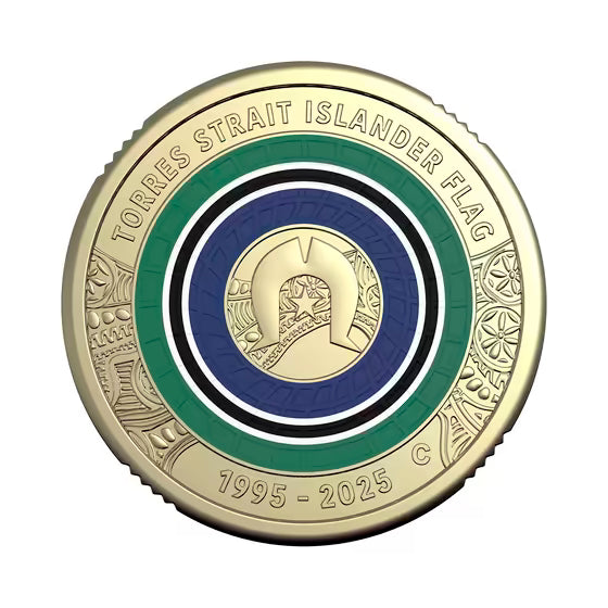 2025 $2 'C' Mintmark Coloured Uncirculated Coin – 30th Anniversary of the Torres Strait Islander Flag