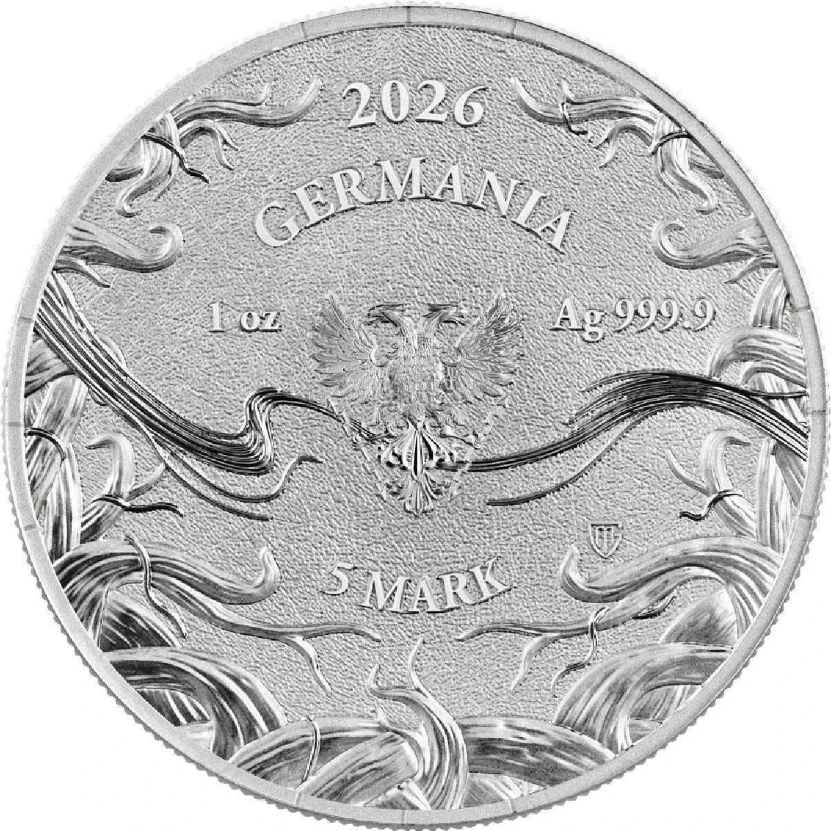 2026 Germania Mint Norns: Urd 1oz Silver BU Coin – 5 Mark .9999 Fine Silver