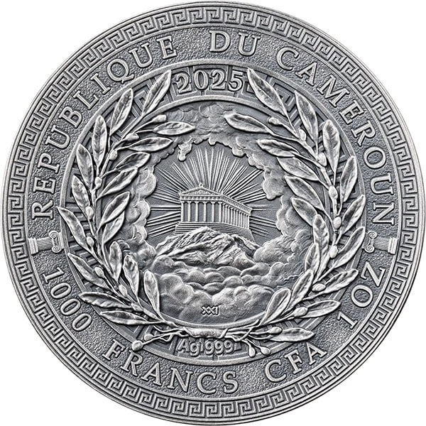 2025 Cameroon Moirai – The Great Greek Mythology 1oz Antiqued Silver Coin