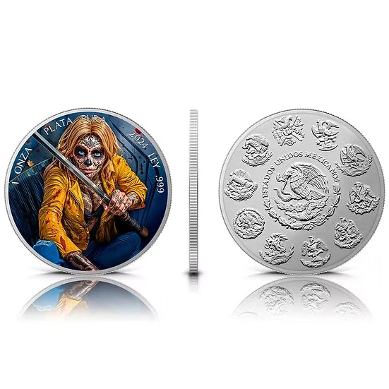 Assassine – Día de los Muertos 2024 Mexico 1 oz Silver Coloured Coin
