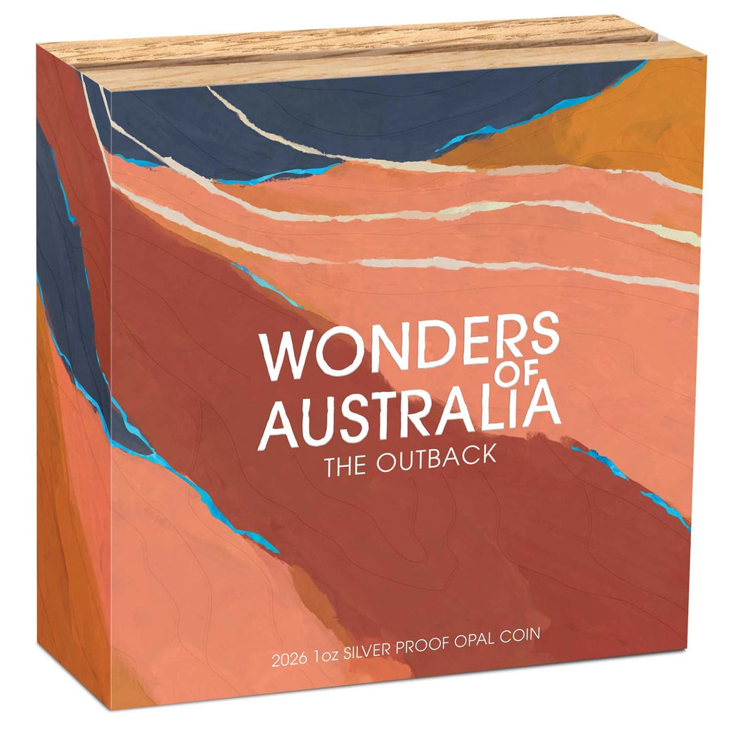 Wonders of Australia – The Outback 2026 1 oz Silver Proof Opal Coin