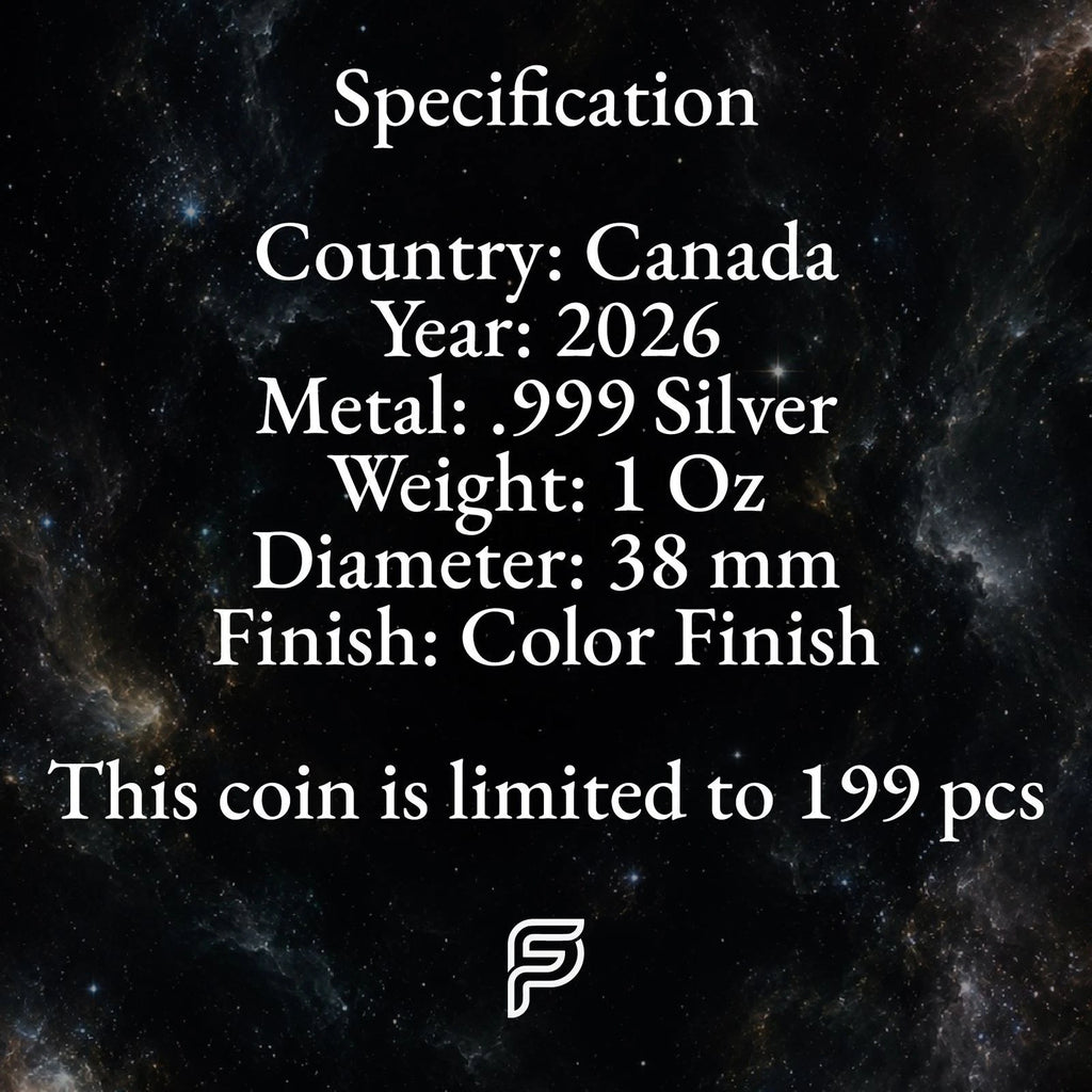 Cosmic Reaper – 2026 Canada $5 Maple Leaf 1oz .9999 Silver Coin