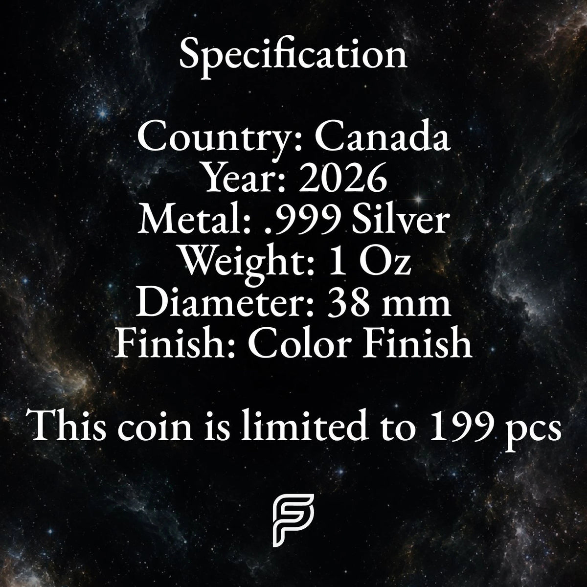 Cosmic Reaper – 2026 Canada $5 Maple Leaf 1oz .9999 Silver Coin