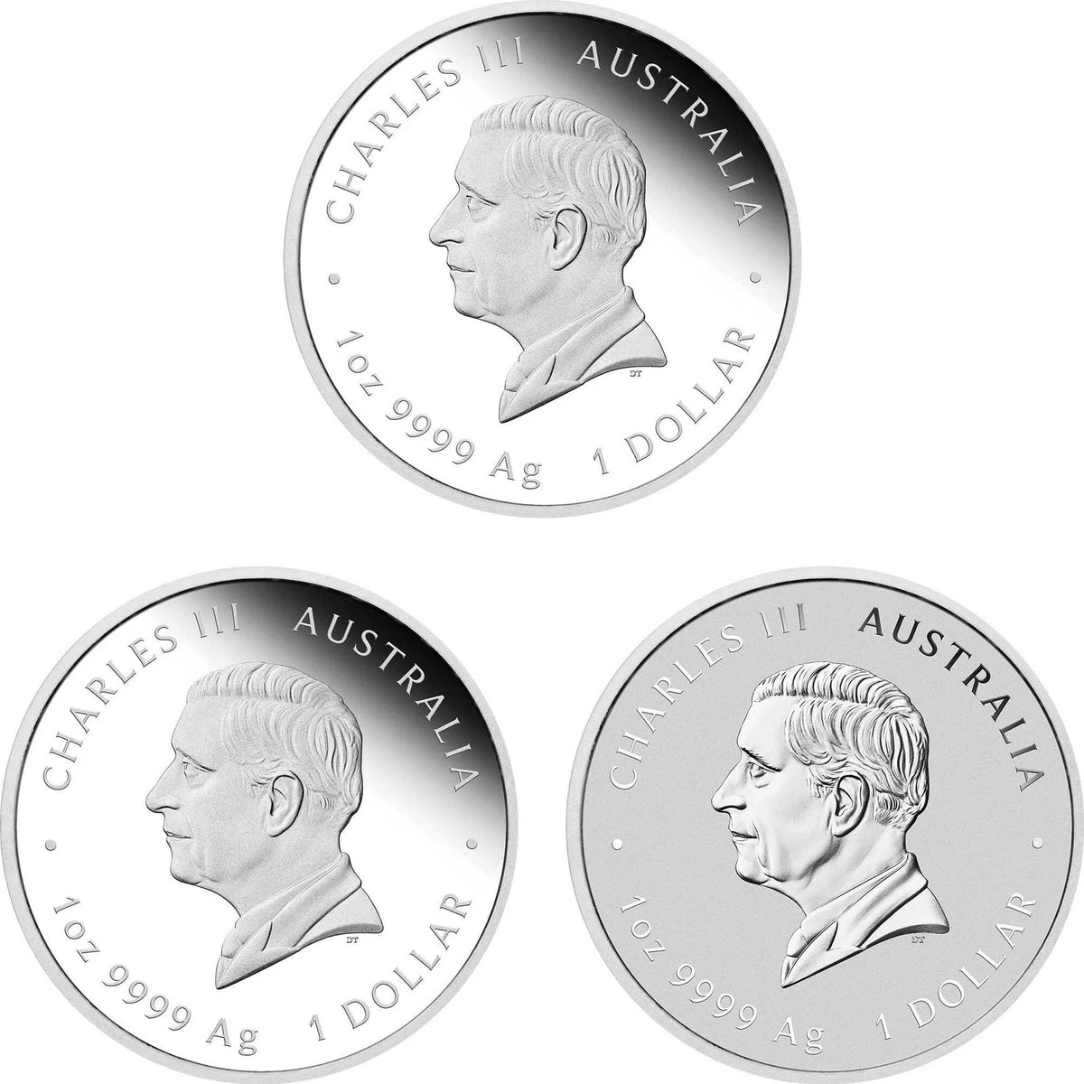 Australian Lunar Series III 2027 Year of the Goat 1oz Silver Trio – The Perth Mint