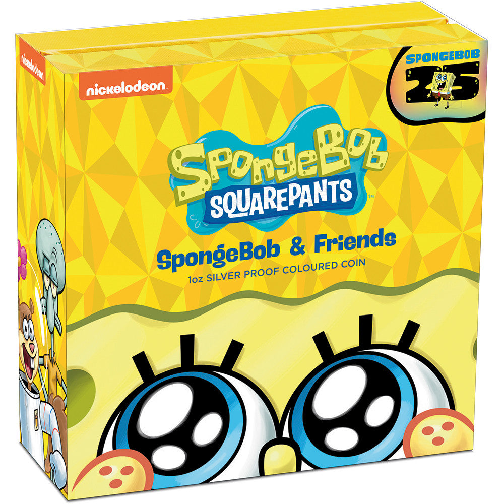2024 SpongeBob SquarePants – SpongeBob & Friends 1oz Silver Proof Coin